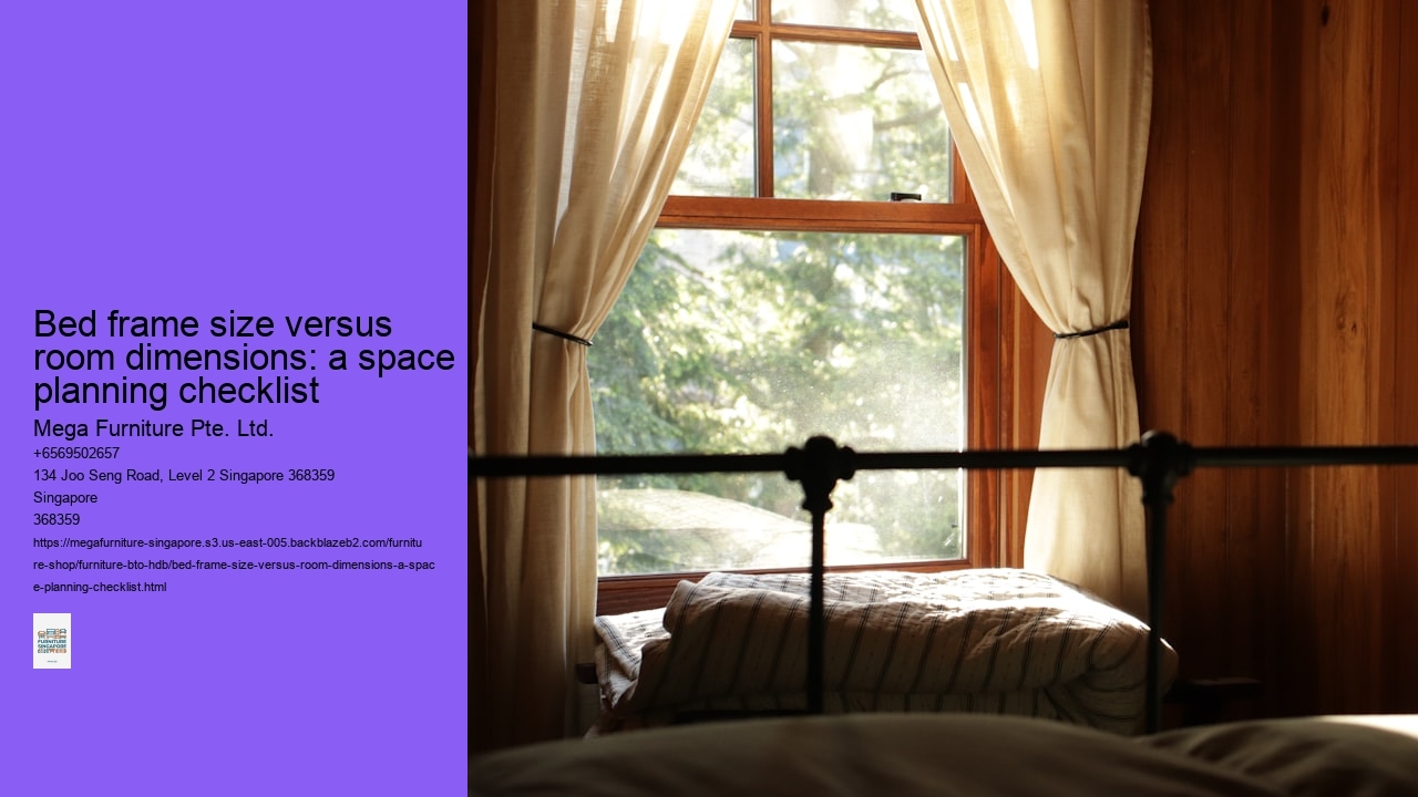 Bed frame size versus room dimensions: a space planning checklist