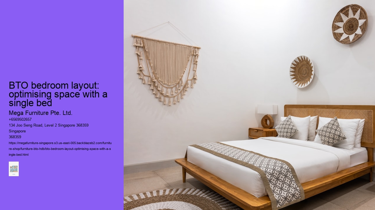 BTO bedroom layout: optimising space with a single bed