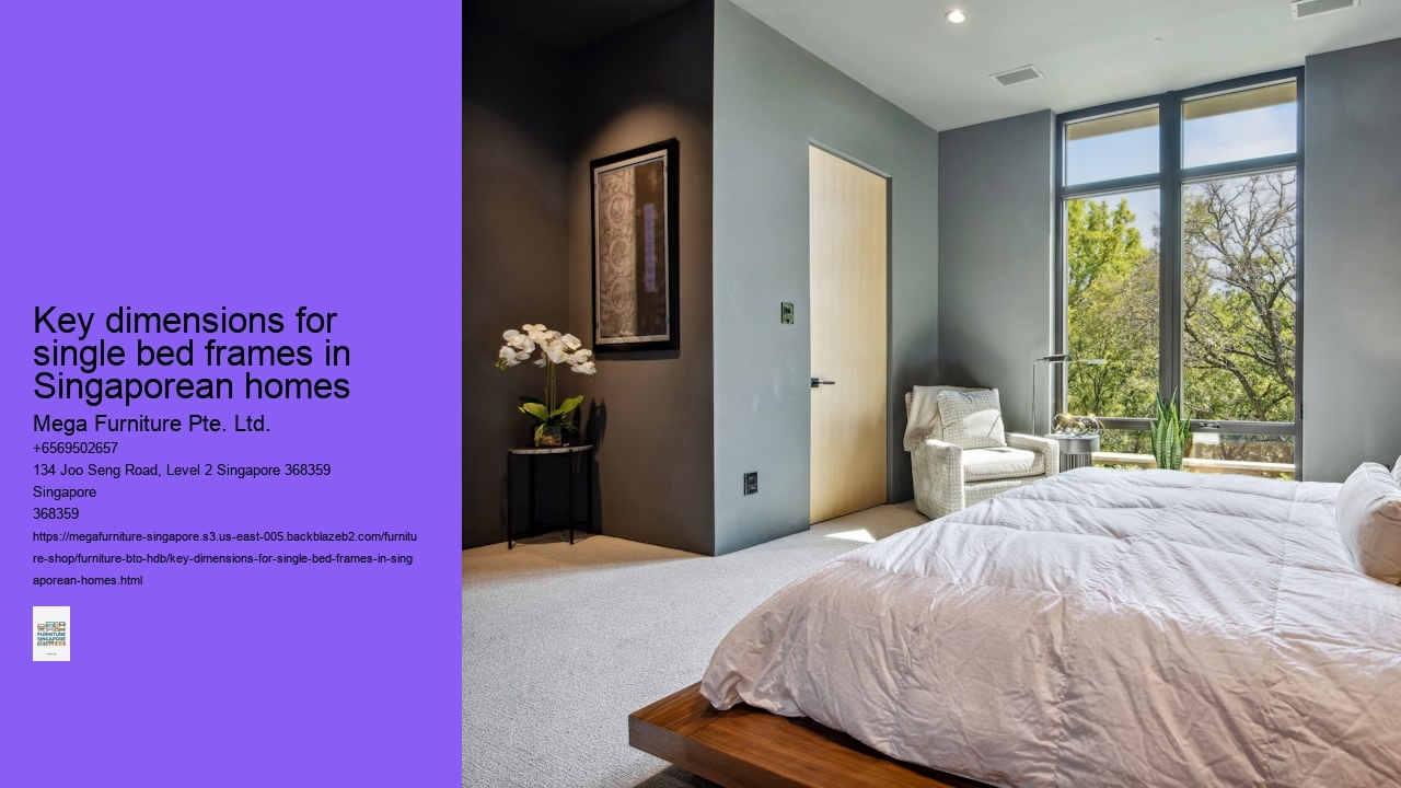Key dimensions for single bed frames in Singaporean homes