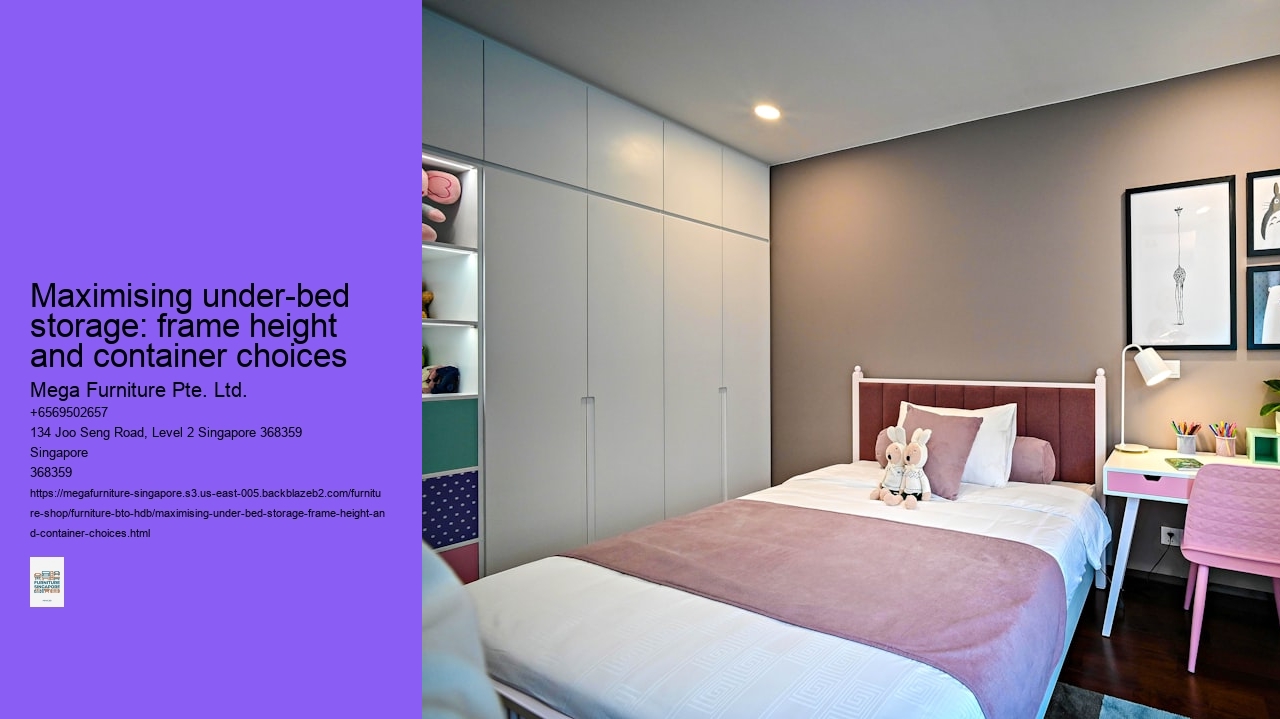 Maximising under-bed storage: frame height and container choices