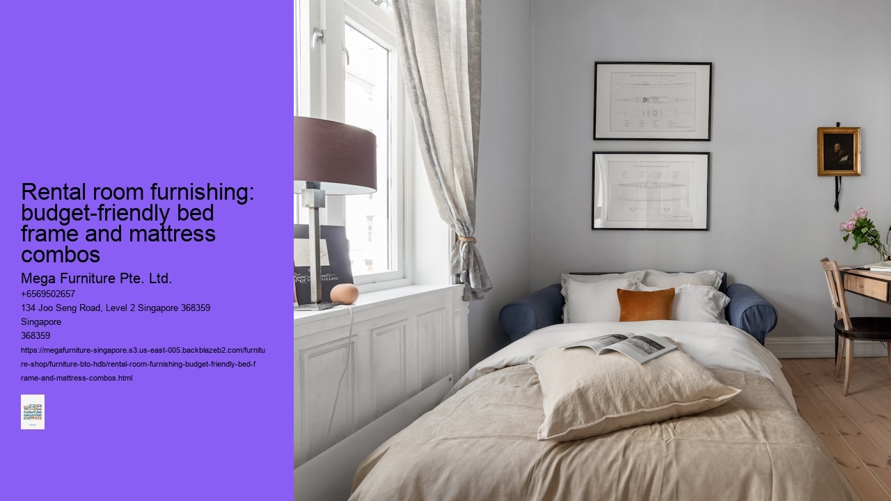 Rental room furnishing: budget-friendly bed frame and mattress combos
