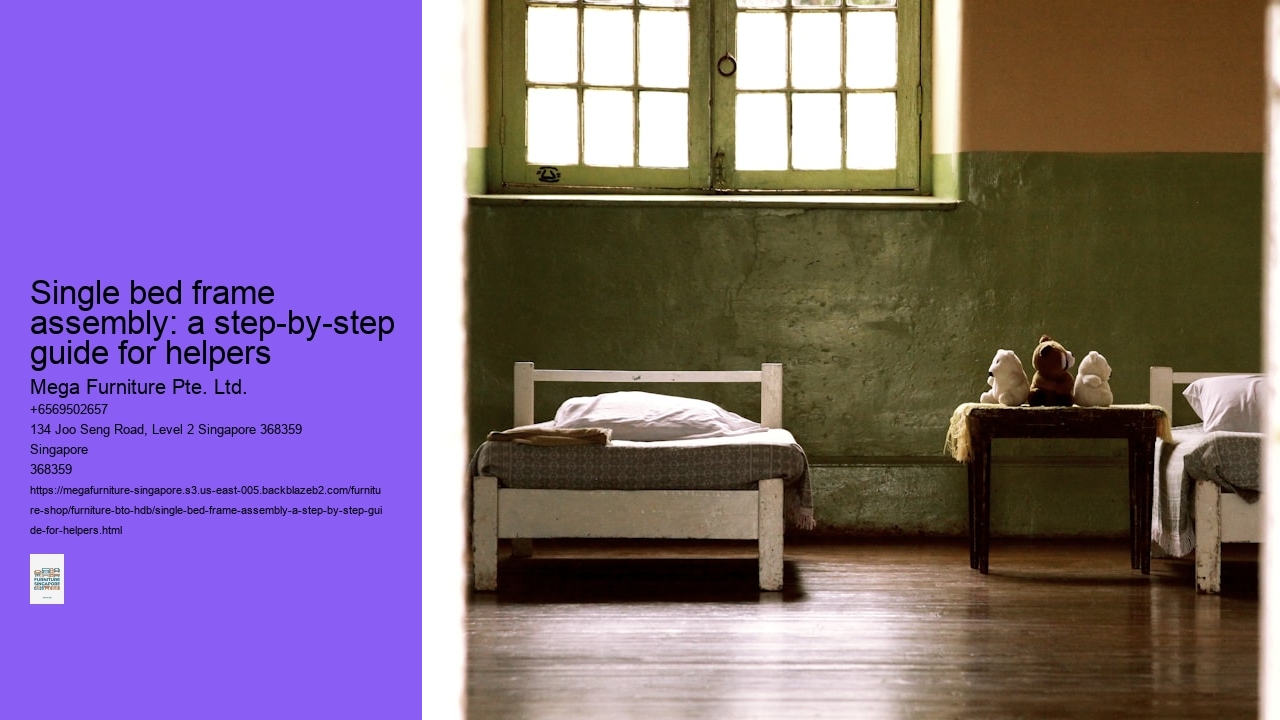 Single bed frame assembly: a step-by-step guide for helpers