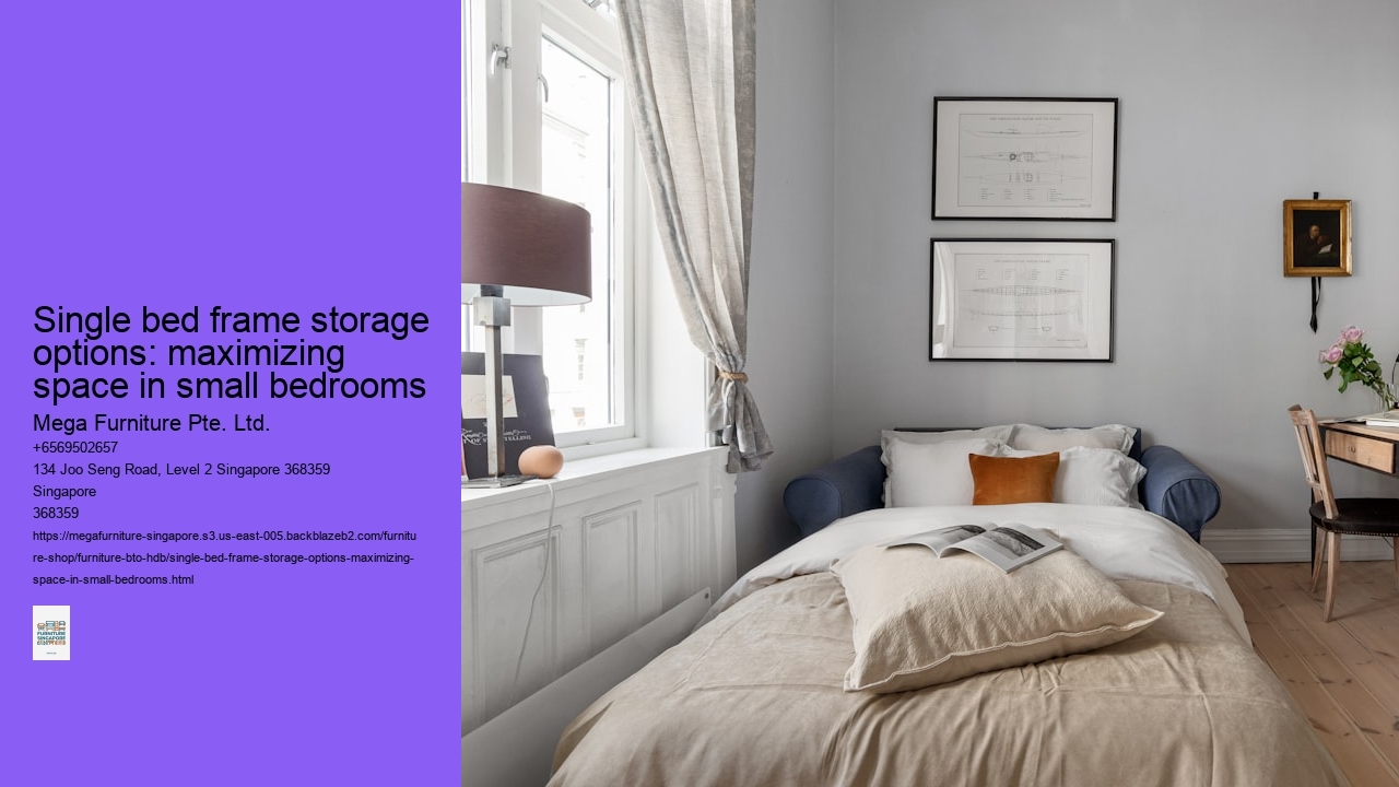 Single bed frame storage options: maximizing space in small bedrooms