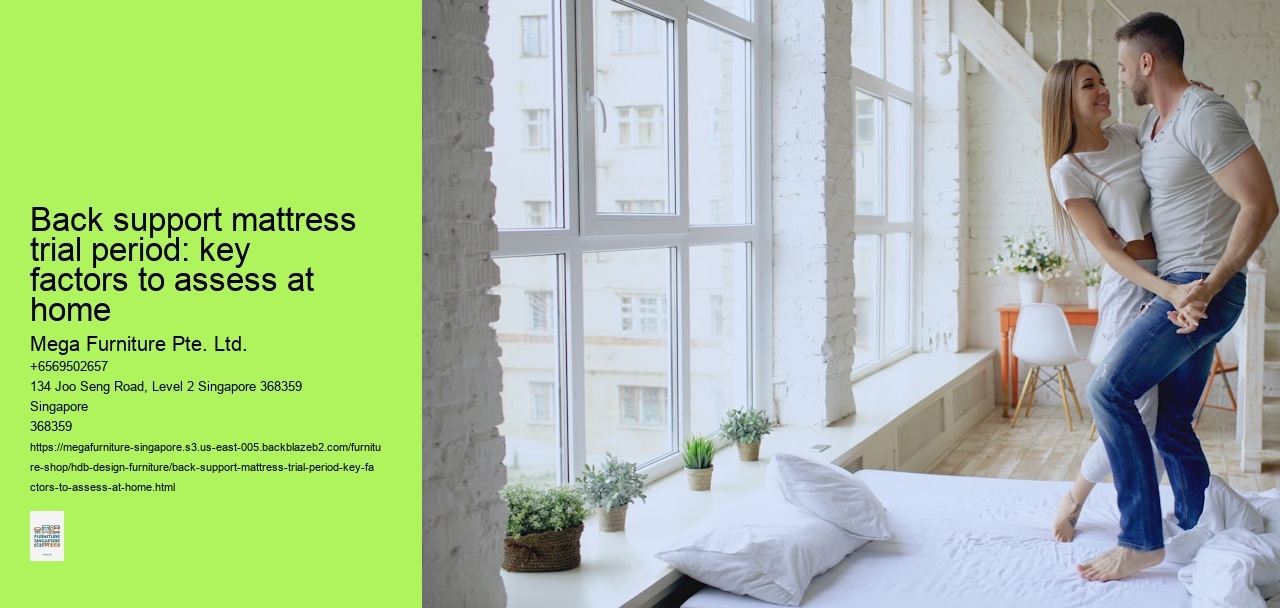 Back support mattress trial period: key factors to assess at home