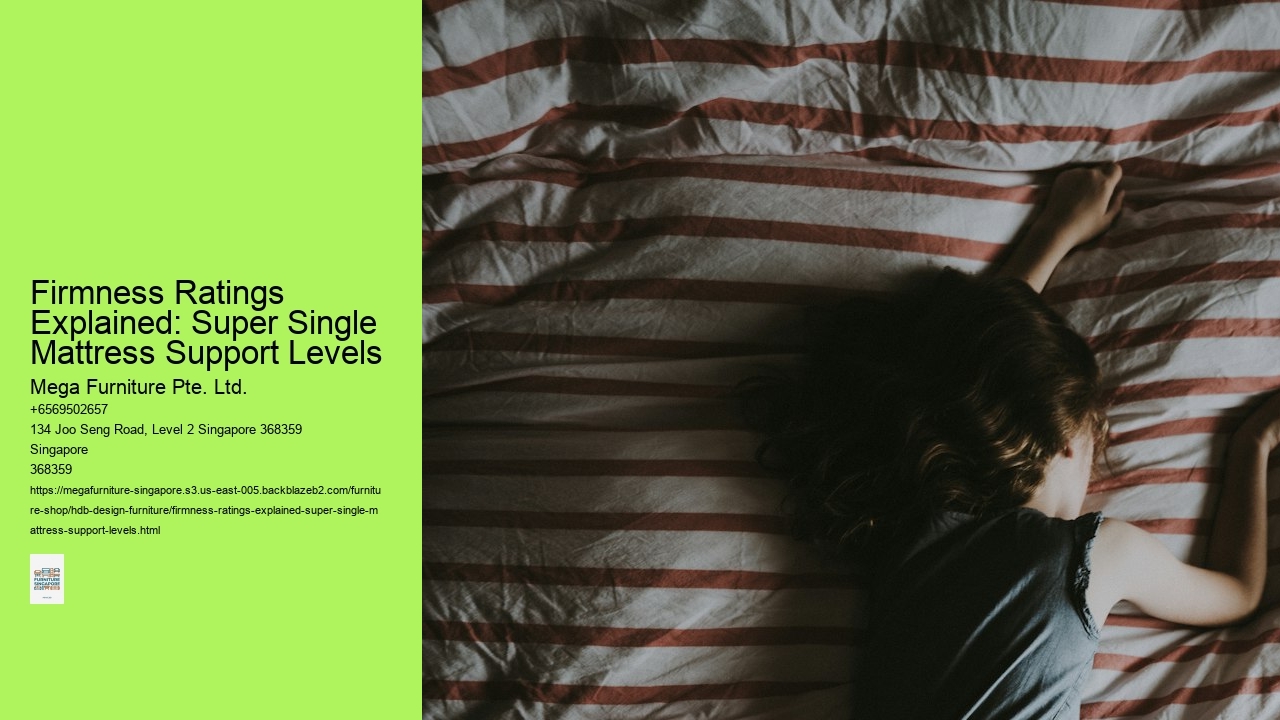 Firmness Ratings Explained: Super Single Mattress Support Levels