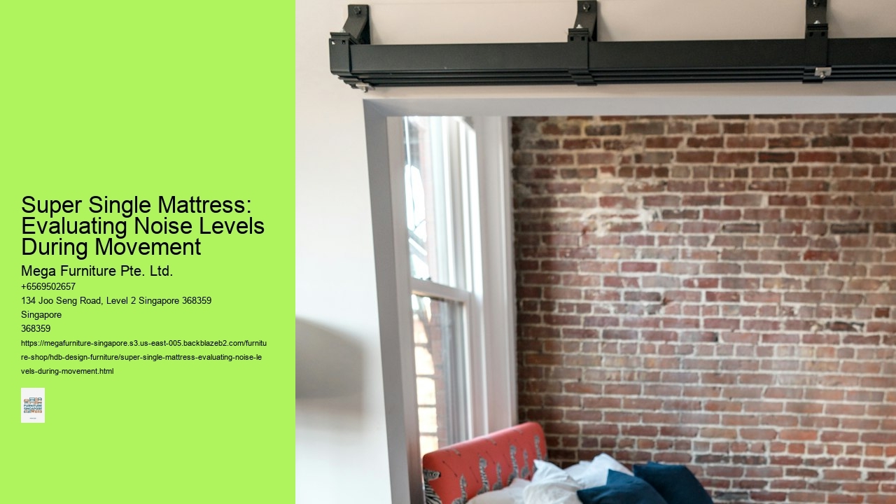 Super Single Mattress: Evaluating Noise Levels During Movement