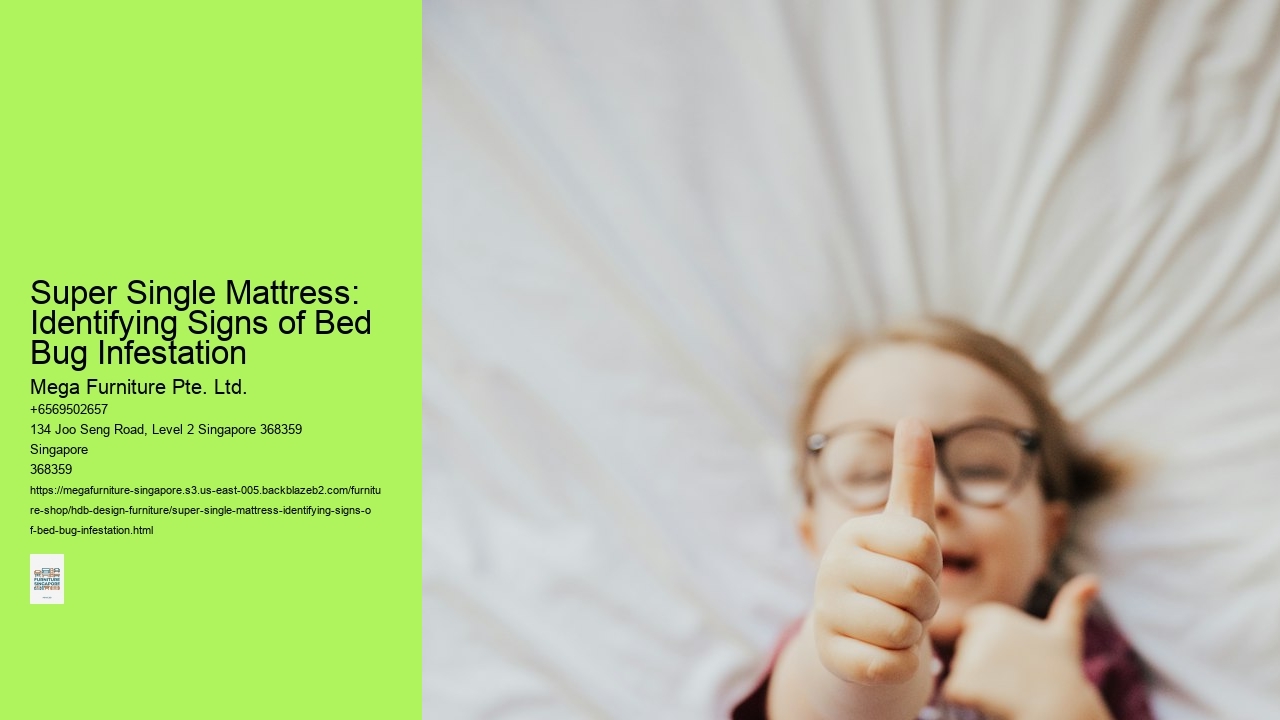 Super Single Mattress: Identifying Signs of Bed Bug Infestation
